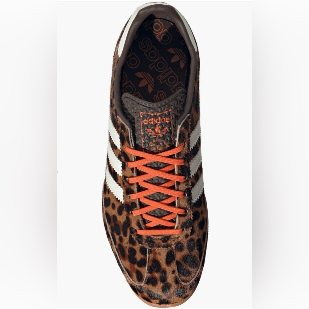 adidas SL 72 OG Leopard Print Impact Orange Sneaker New NWT - Picture 4 of 16